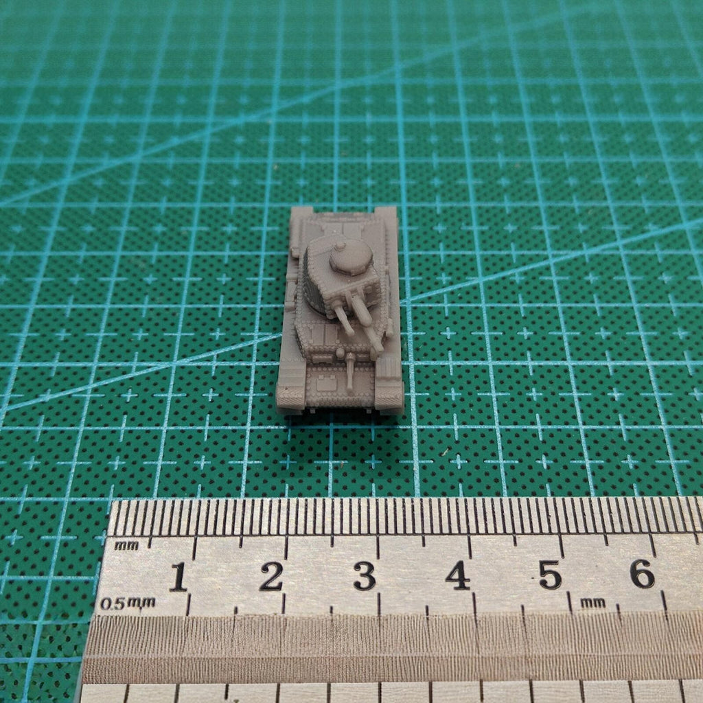 WWII German Panzer 35(t) Light Tank,3D Printed,1/144 Scale Mini Tank Model,Resin