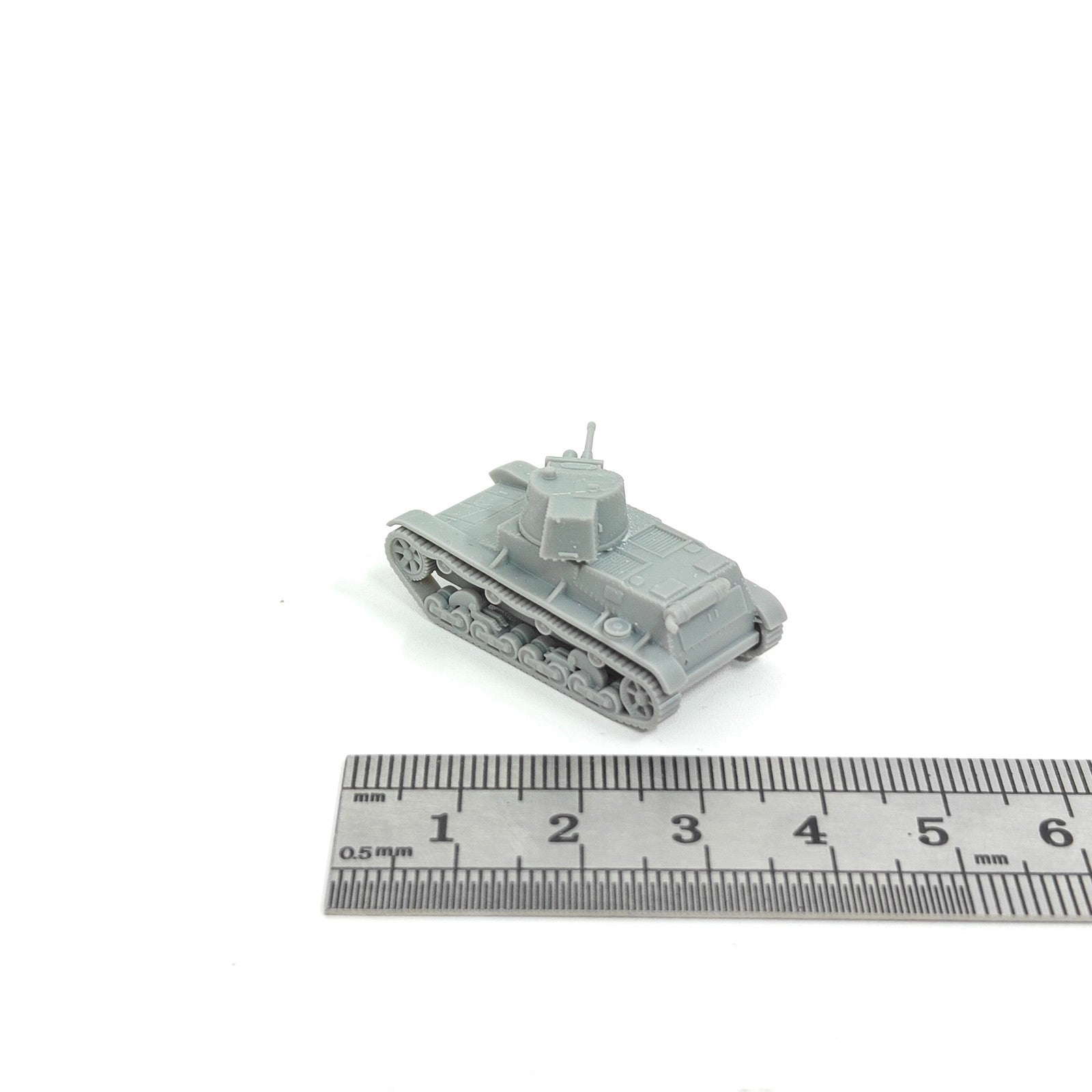 WWII Polish Army 7TP Light Tank,3D Printed,1/144 Scale Mini Tank Model,Resin