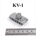 WWII Soviet KV-1 Heavy Tank,3D Printed,1/144 Scale Mini Tank Model,Resin