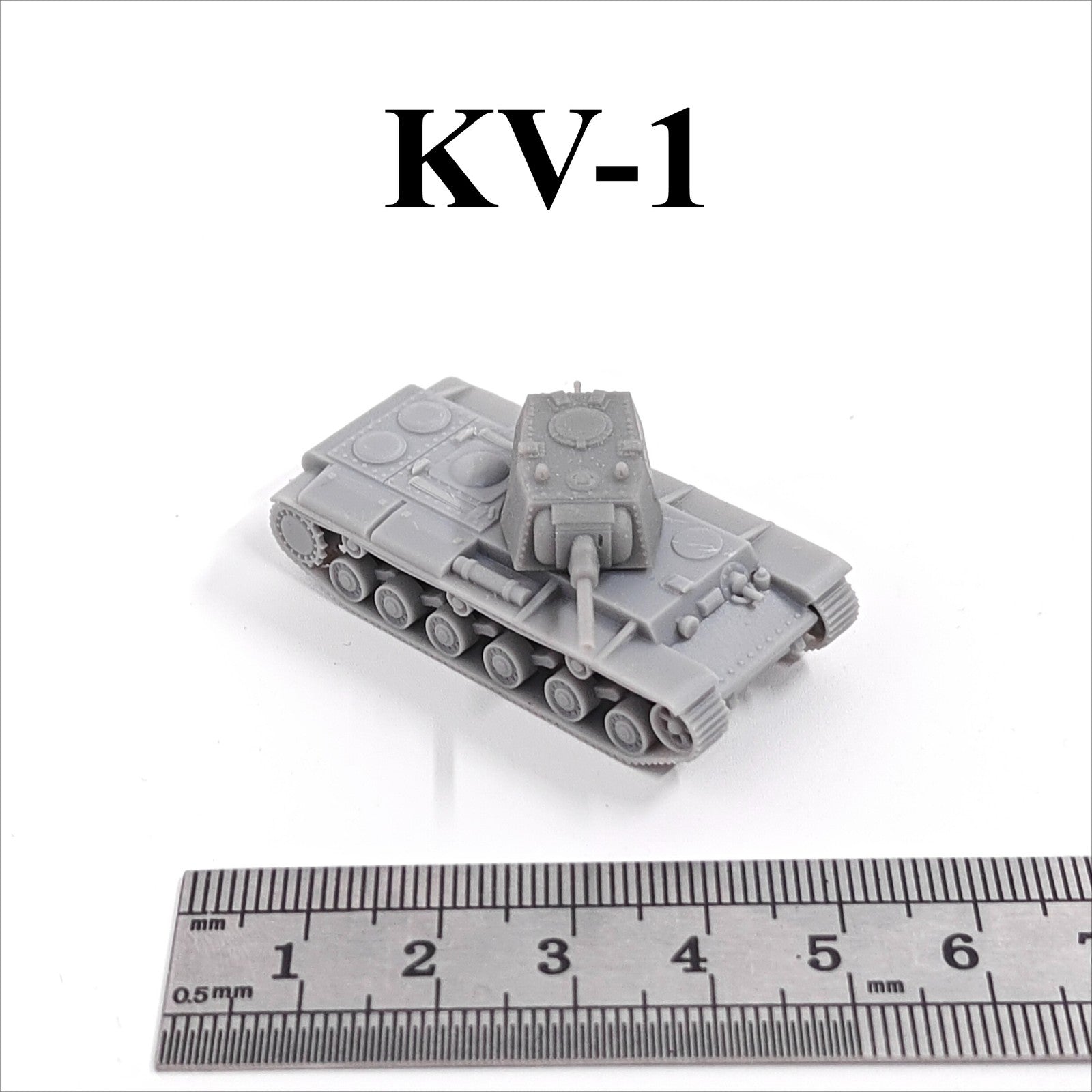 WWII Soviet KV-1 Heavy Tank,3D Printed,1/144 Scale Mini Tank Model,Resin