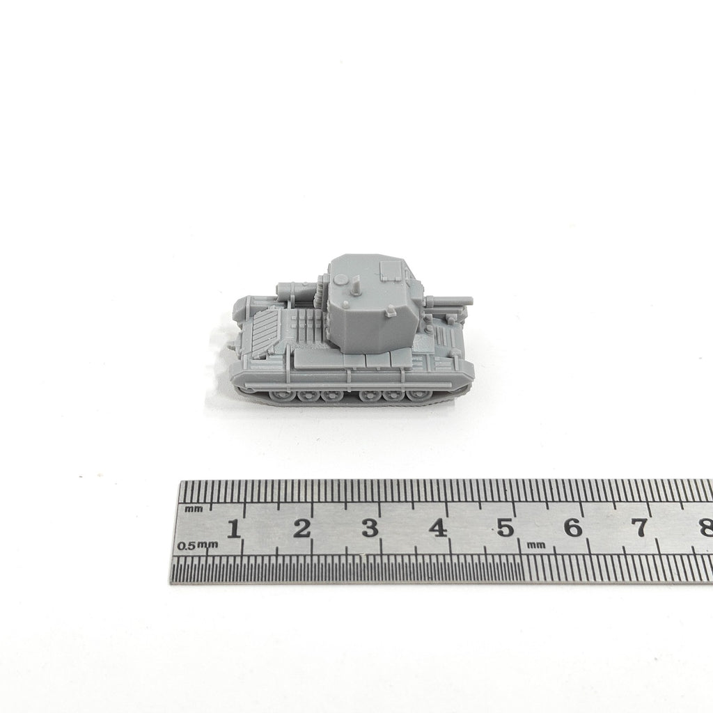 British Bishop Self-Propelled Gun,3D Printed,1/144 Scale Mini Tank Model,Resin