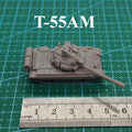 Soviet T-55AM Tank,3D Printed,1/144 Scale Mini Tank Model,Resin
