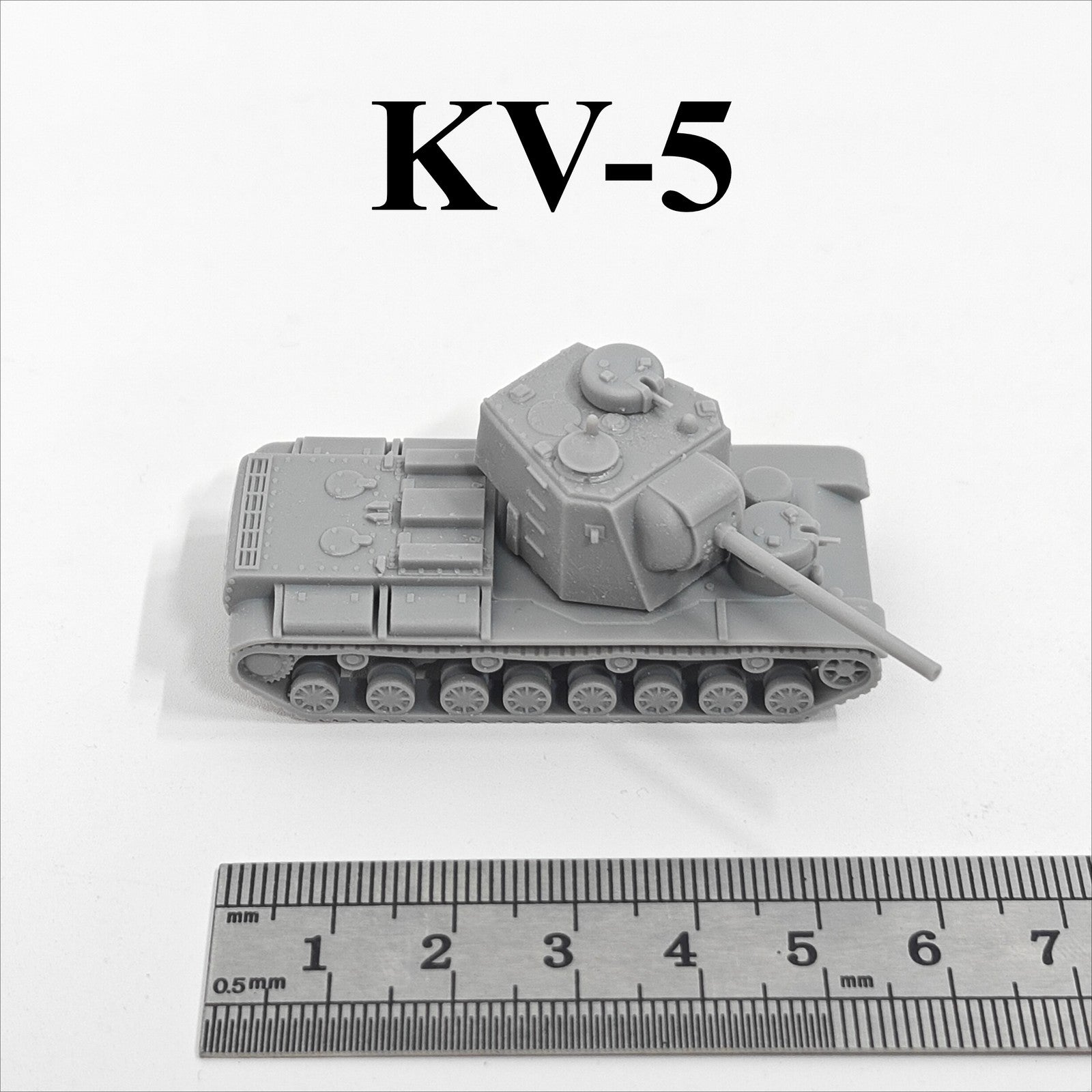 WWII Soviet KV-5 Heavy Tank,3D Printed,1/144 Scale Mini Tank Model,Resin