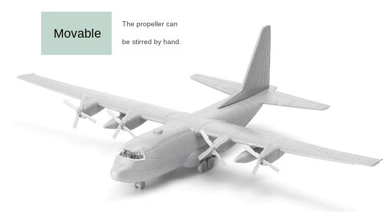 1/144 Scale C-130 An-12 H-6K Tu-22m3 Aircraft Assemble Plastic Model Toy