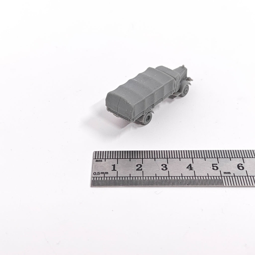 WWII German L4500 Military Truck (Canvas Top),3D Printed,1/144 Mini Model,Resin