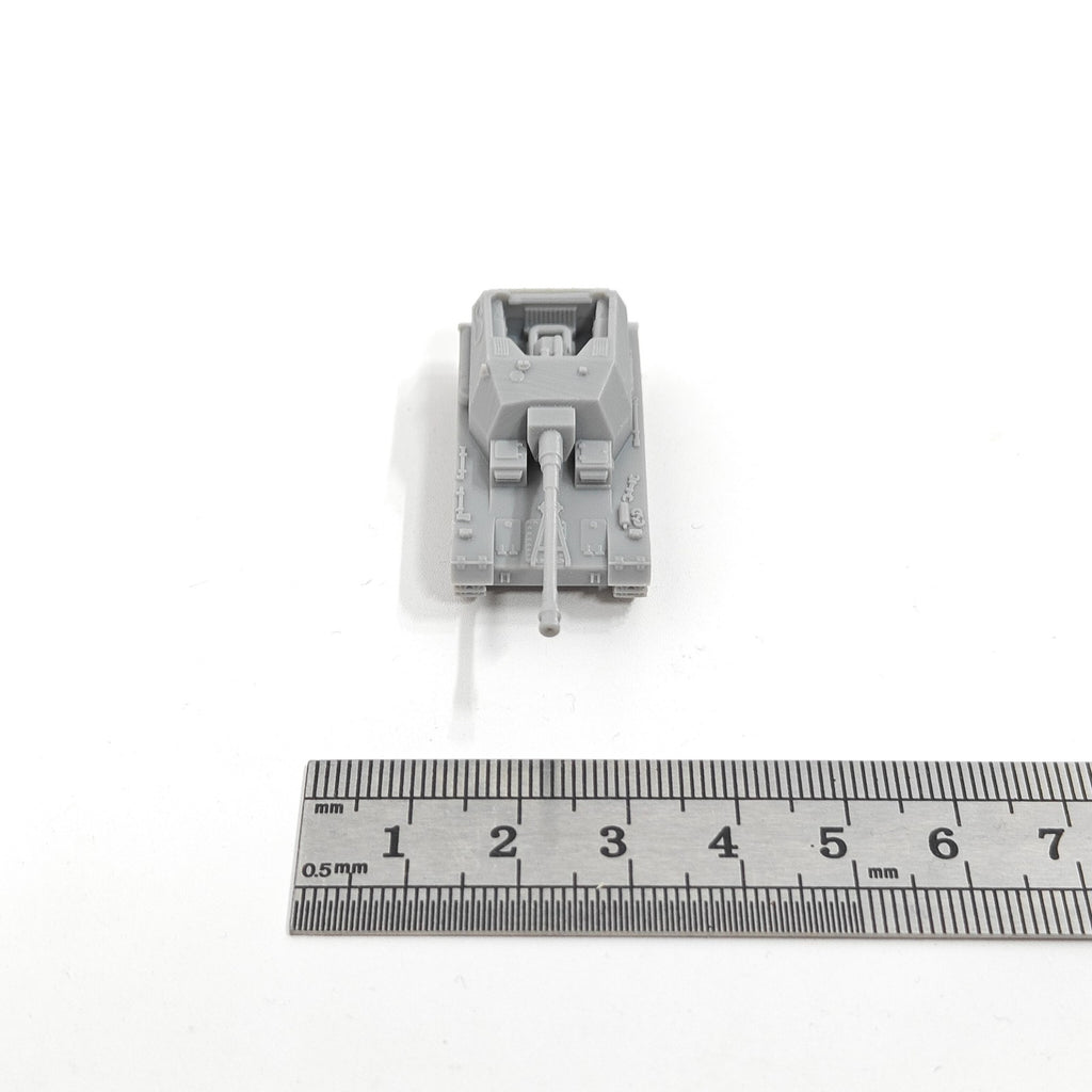 German Dicker Max Tank Destroyer,3D Printed,1/144 Scale Mini Tank Model,Resin