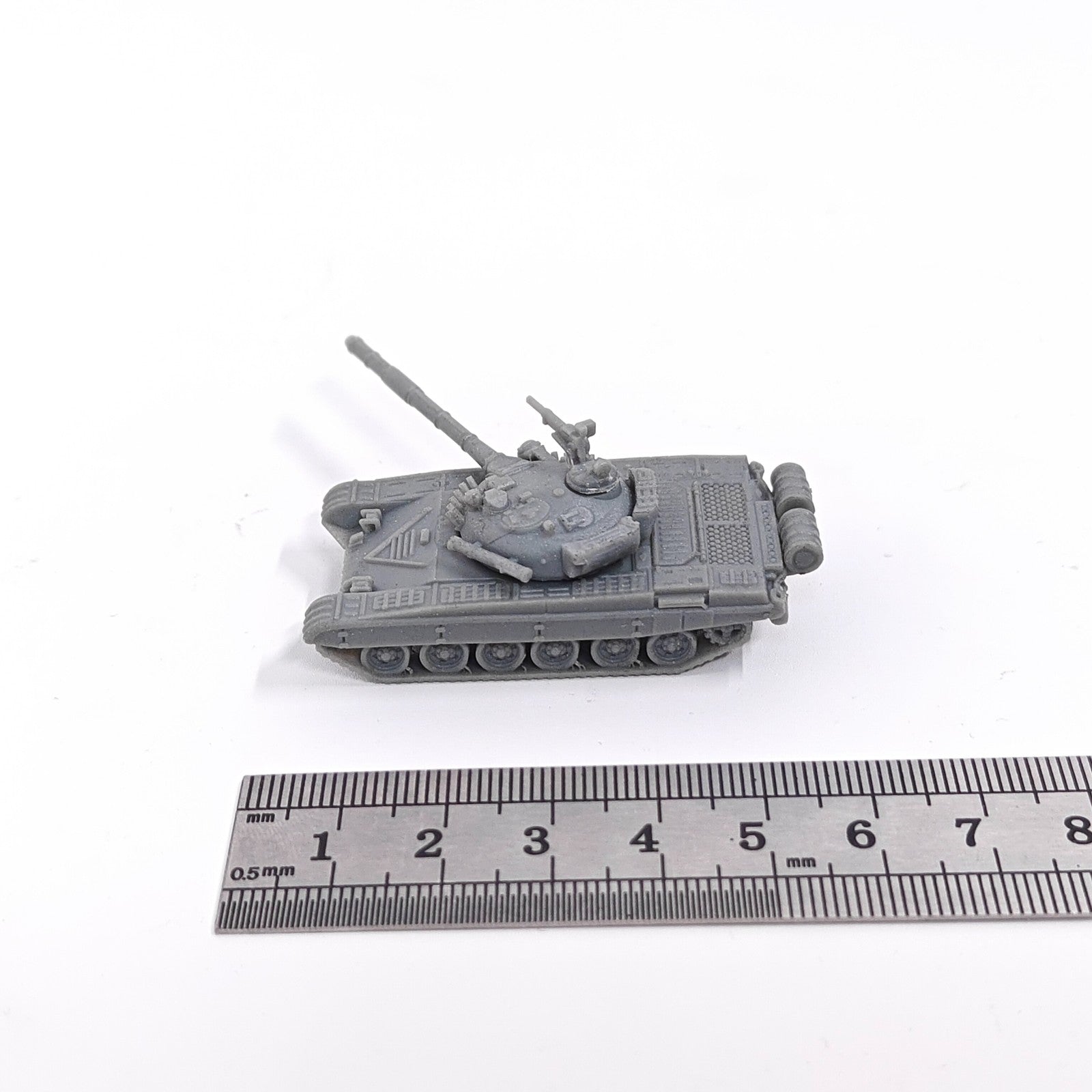 Soviet T-72A Main Battle Tank,3D Printed,1/144 Scale Mini Tank Model,Resin