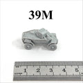 Hungarian 39M Csaba Armored Vehicle,3D Printed,1/144 Scale Mini Tank Model,Resin