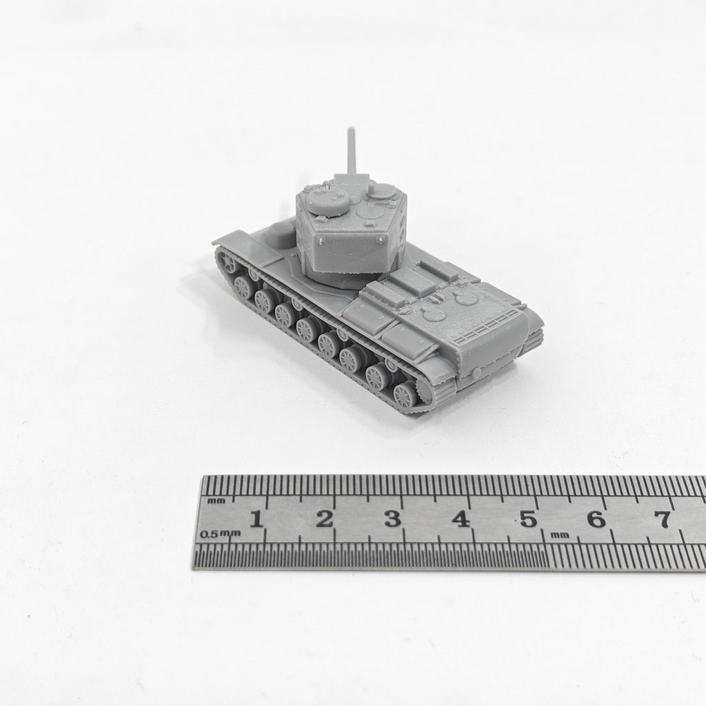 WWII Soviet KV-5 Heavy Tank,3D Printed,1/144 Scale Mini Tank Model,Resin