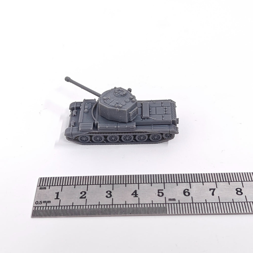 WWII UK Challenger Tank Destroyer,3D Printed,1/144 Scale Mini Tank Model,Resin