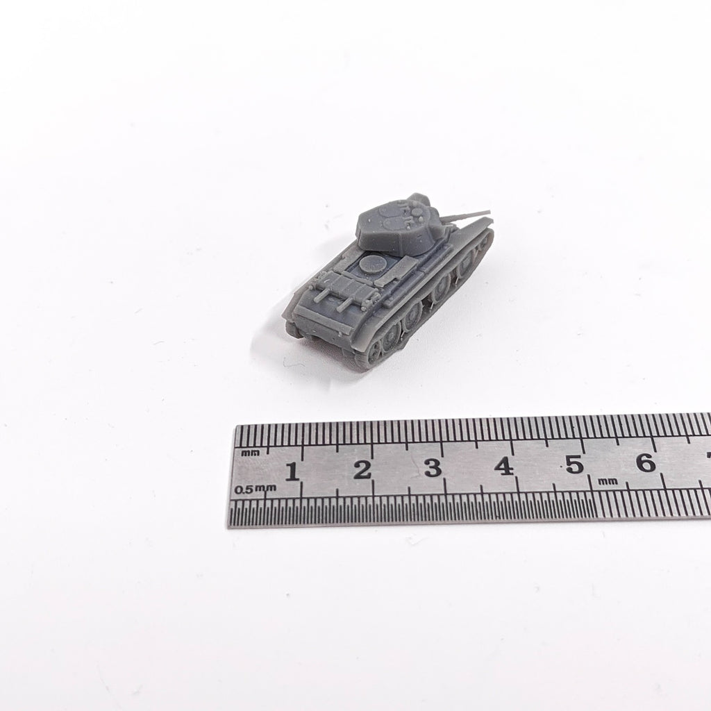 WWII Soviet BT-7 Light Cavalry Tank,3D Printed,1/144 Scale Mini Tank Model,Resin