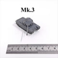 British Centurion Mk.3 Tank,3D Printed,1/144 Scale Mini Tank Model,Resin