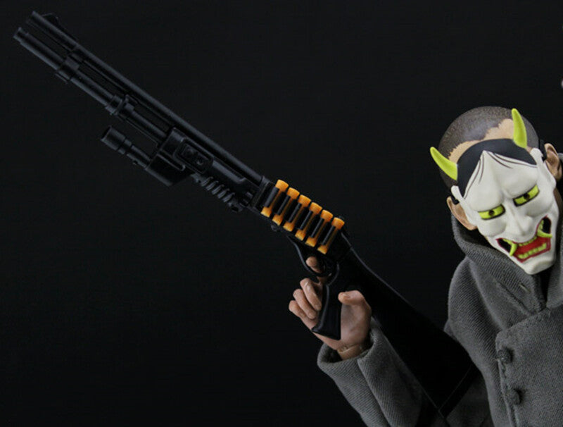 1/6 Scale Mini Gun Model, HK416 MP40 AK47 SVD TAC-50 M46 G36 PKP M240 Machine Gun，Plastic, Black,Easy To Assemble,For 12'' Action Figure