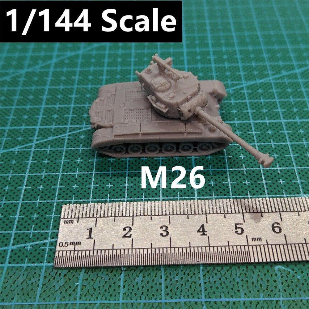 U.S. Army M26 Pershing Tank, 3D Printed ,1/144 Scale Mini Tank Model,Resin