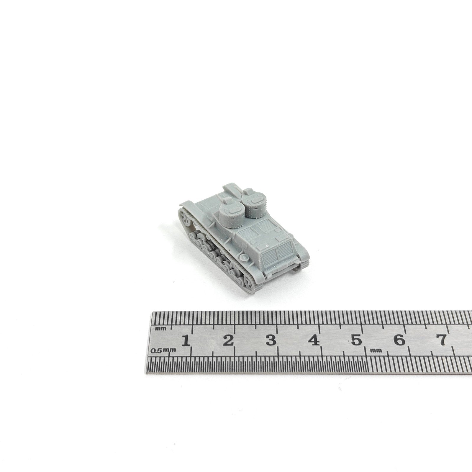 WWII Polish Army 7TP II Light Tank,3D Printed,1/144 Scale Mini Tank Model,Resin