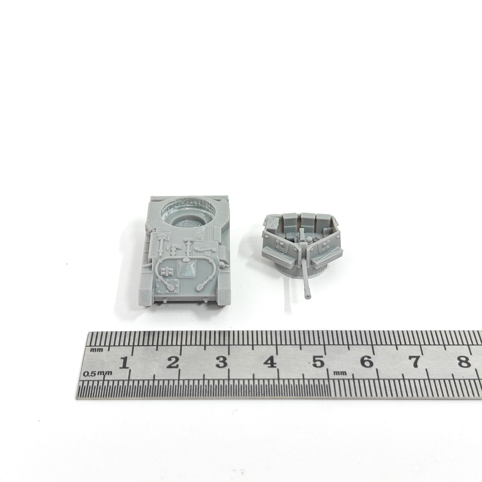 WWII Soviet ZSU-37 SPAAG,3D Printed,1/144 Scale Mini Tank Model,Resin