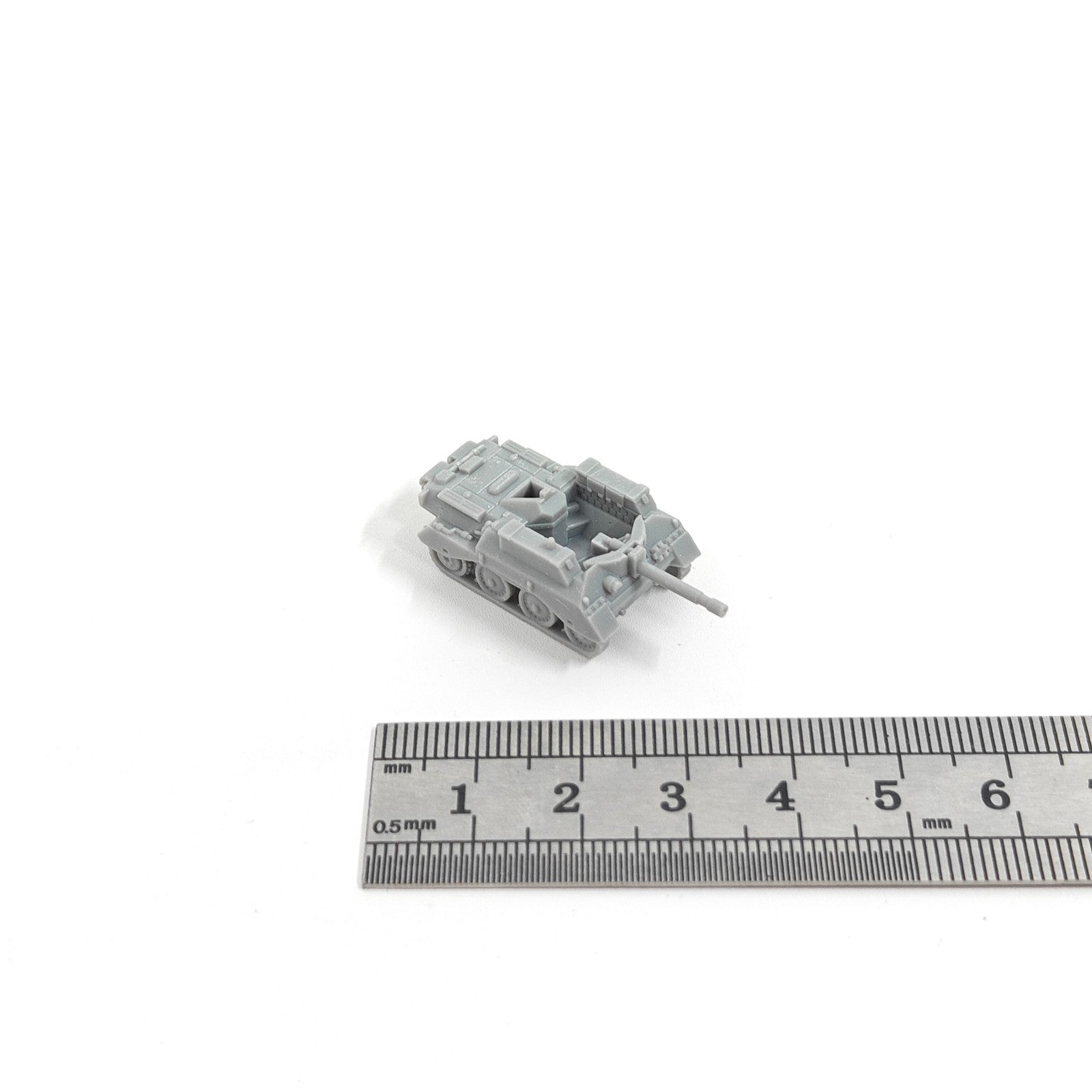 British FV4402 SPATG,3D Printed,1/144 Scale Mini Tank Model,Resin