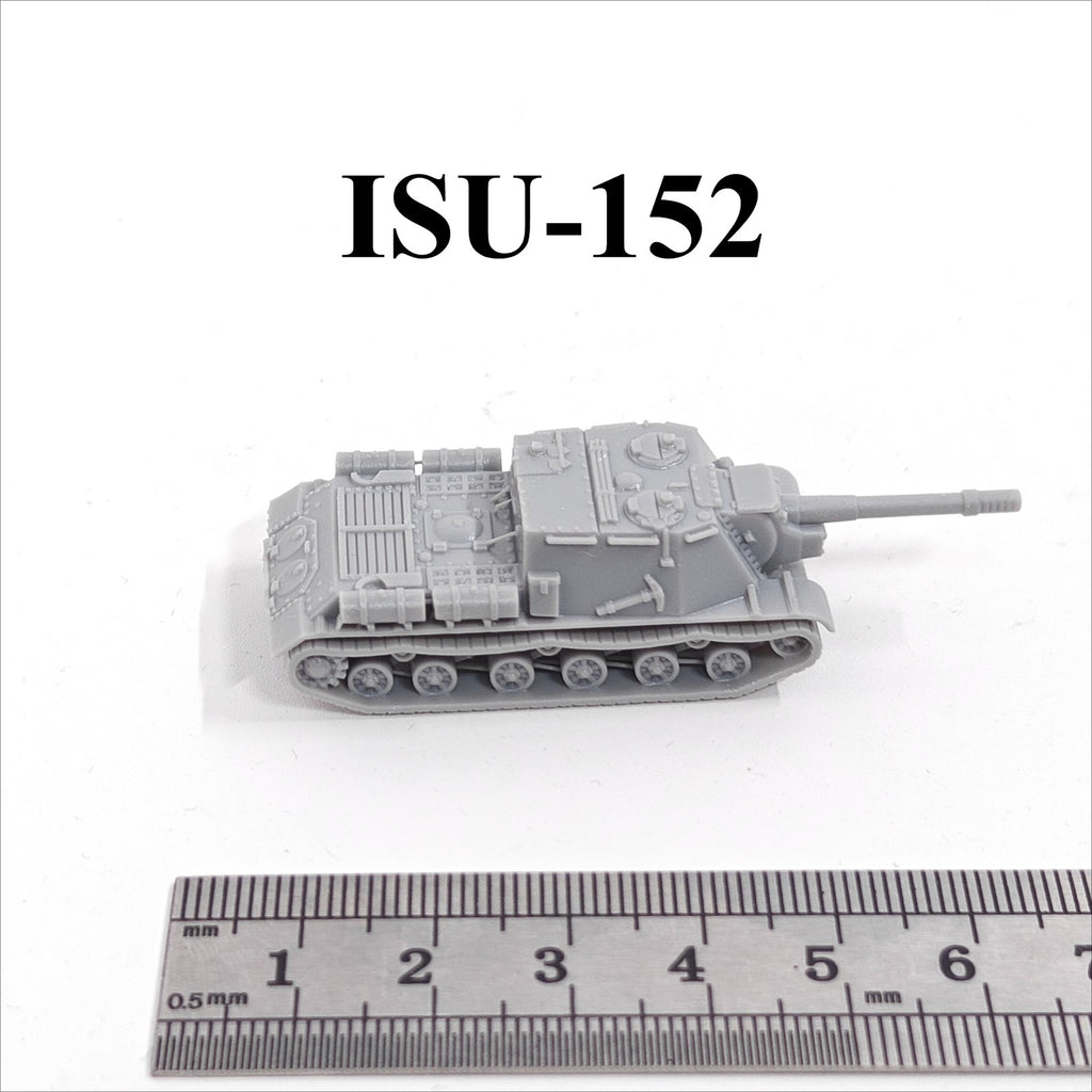 Soviet ISU-152 Tank Destroyer,3D Printed,1/144 Scale Mini Tank Model,Resin