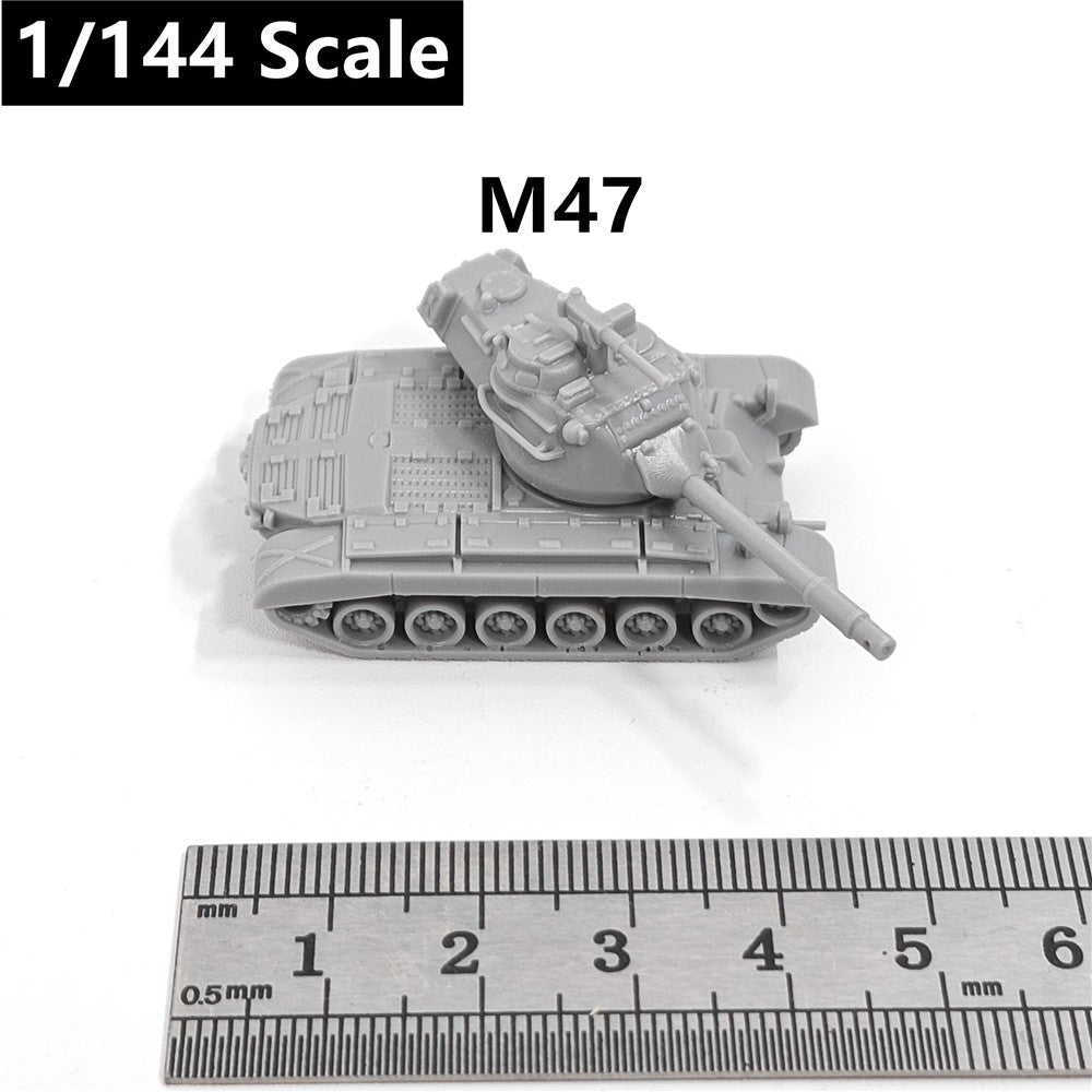 US Army M47 Patton Tank, 3D Printed ,1/144 Scale Mini Tank Model,Resin