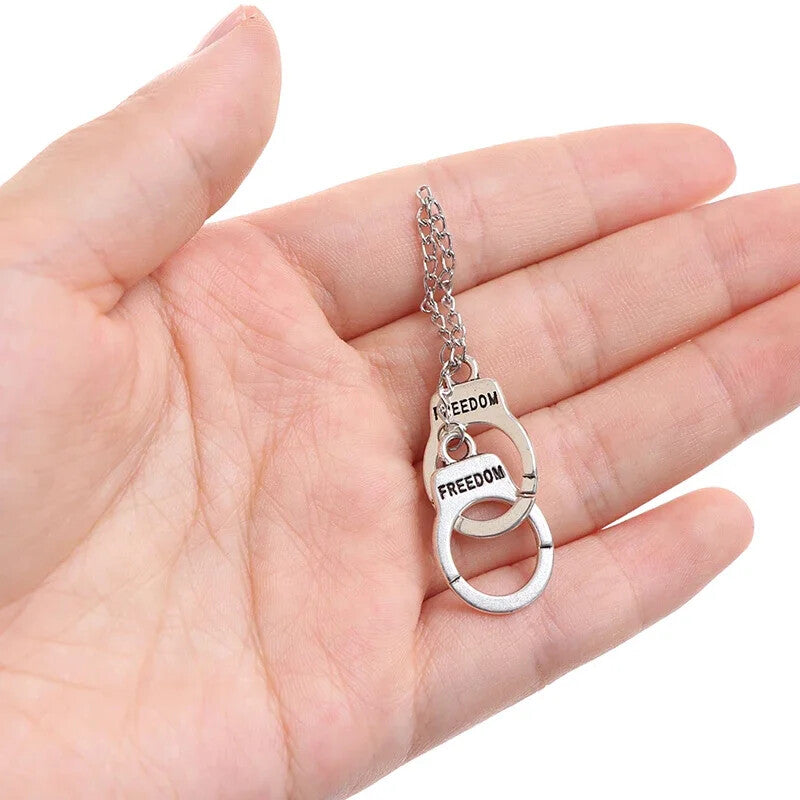 Mini Metal Handcuffs Model for 1/12 1/6 Scale Action Figures