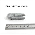 WWII British Churchill Gun Carrier,3D Printed,1/144 Scale Mini Tank Model,Resin