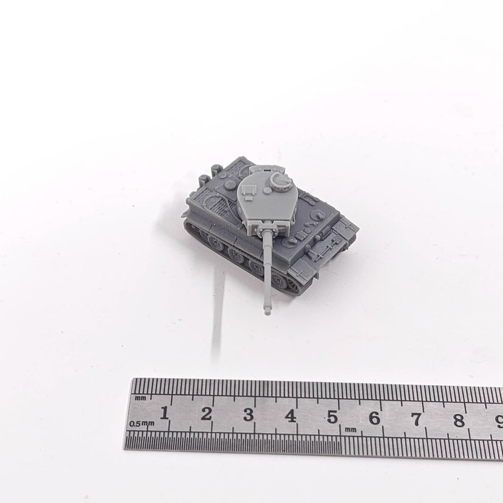 WWII German Tiger I (Mid) Heavy Tank,3D Printed,1/144 Mini Tank Model,Resin