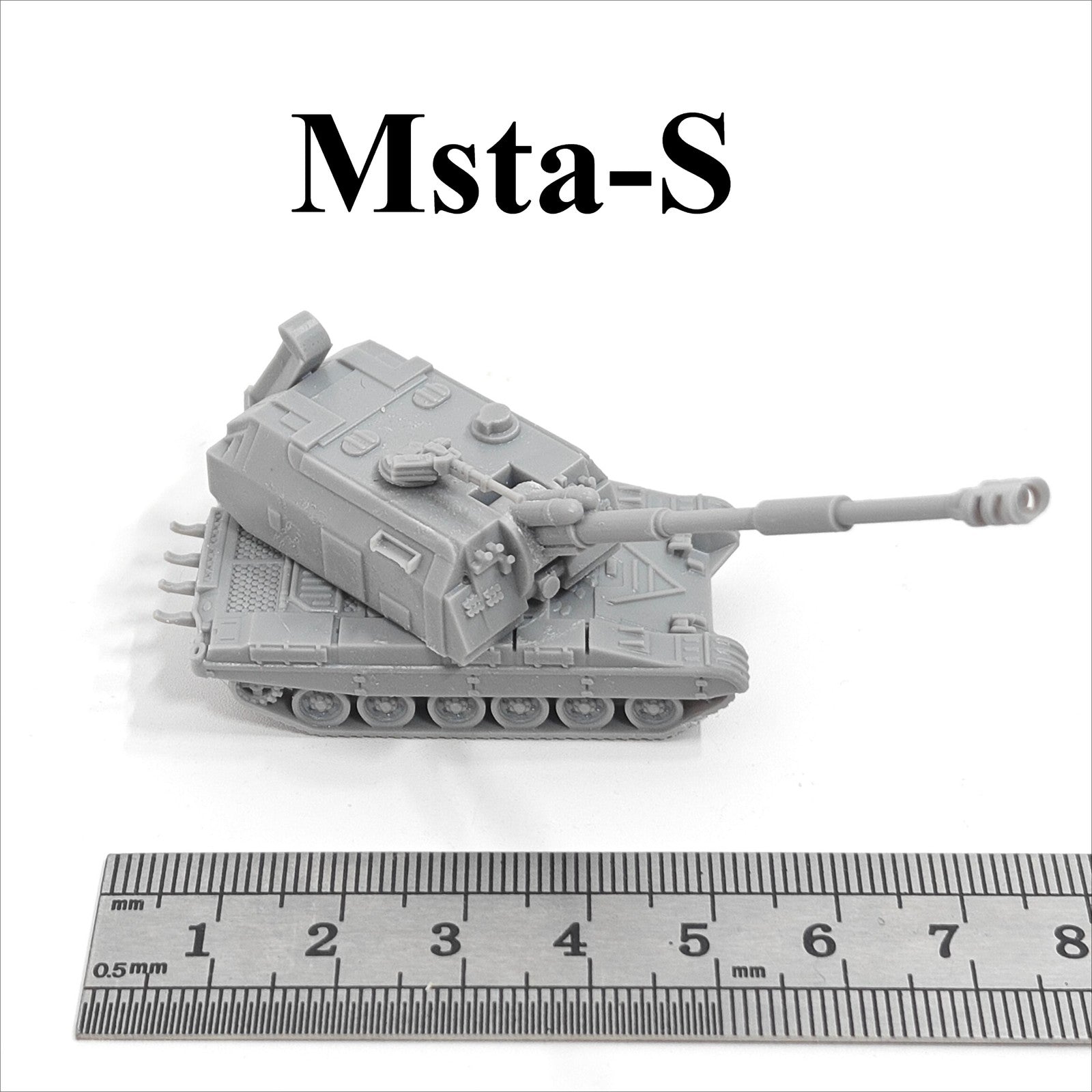 Russia 2S19 Msta-S Howitzer,3D Printed,1/144 Scale Mini Tank Model,Resin