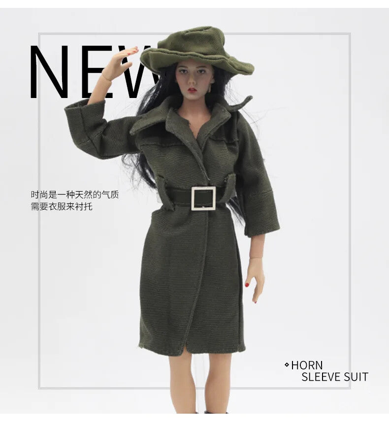 1/6 Scale Overcoat Mini Coat Dolls Accessories Model for 12'' Action Figure
