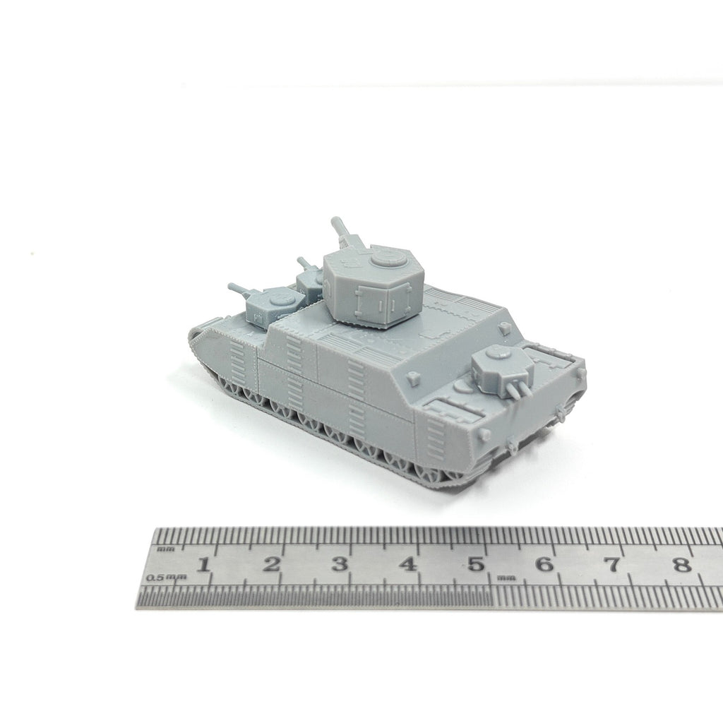 Japanese O-I Super Heavy Tank,3D Printed,1/144 Scale Mini Tank Model,Resin