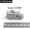 US Army Cougar 6×6 MRAP,3D Printed,1/144 Scale Mini Tank Model,Resin