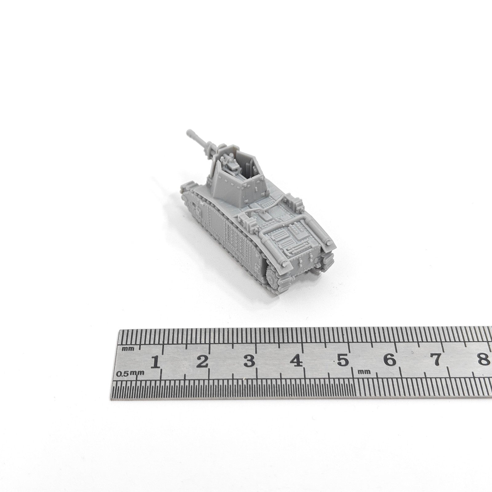 French 105 LeFH18B2 Tank, 3D Printed ,1/144 Scale Mini Tank Model,Resin