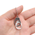 Mini Metal Handcuffs Model for 1/12 1/6 Scale Action Figures