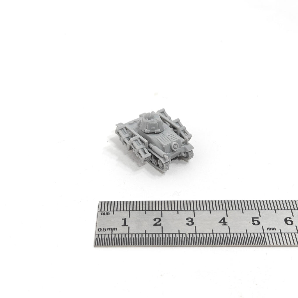 WWII German 39-H 735(f) Light Tank,3D Printed,1/144 Scale Mini Tank Model,Resin