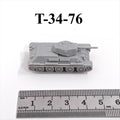 WWII Soviet T-34-76 Medium Tank,3D Printed,1/144 Scale Mini Tank Model,Resin
