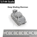 US Army Deep Wading Sherman Tank,3D Printed,1/144 Scale Mini Tank Model,Resin
