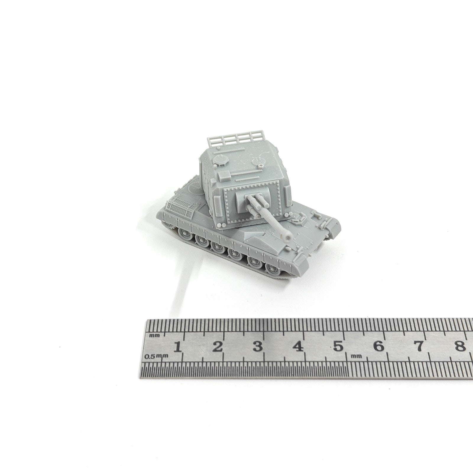 French AUF1 Self-propelled Howitzer, 3D Printed ,1/144 Scale Mini Model,Resin
