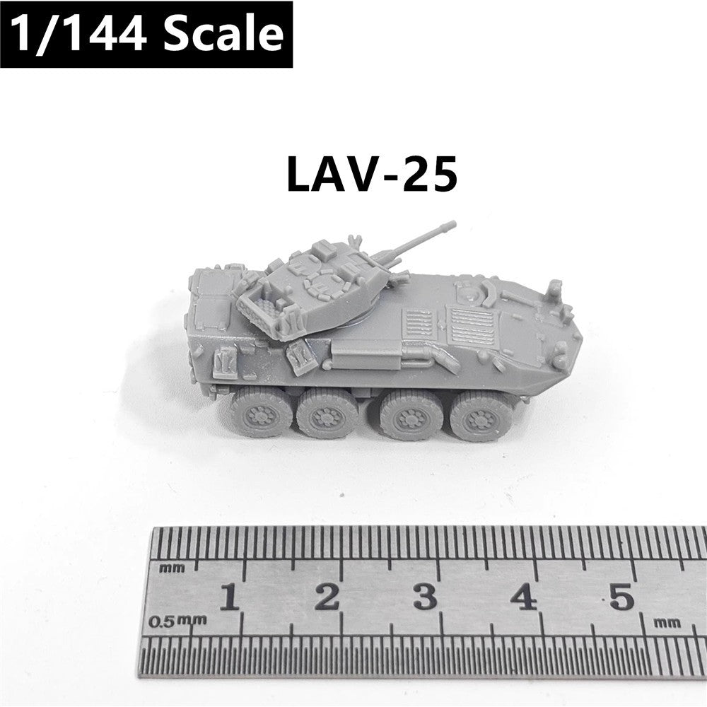 LAV-25 Infantry Fighting Vehicle, 3D Printed ,1/144 Scale Mini Tank Model,Resin