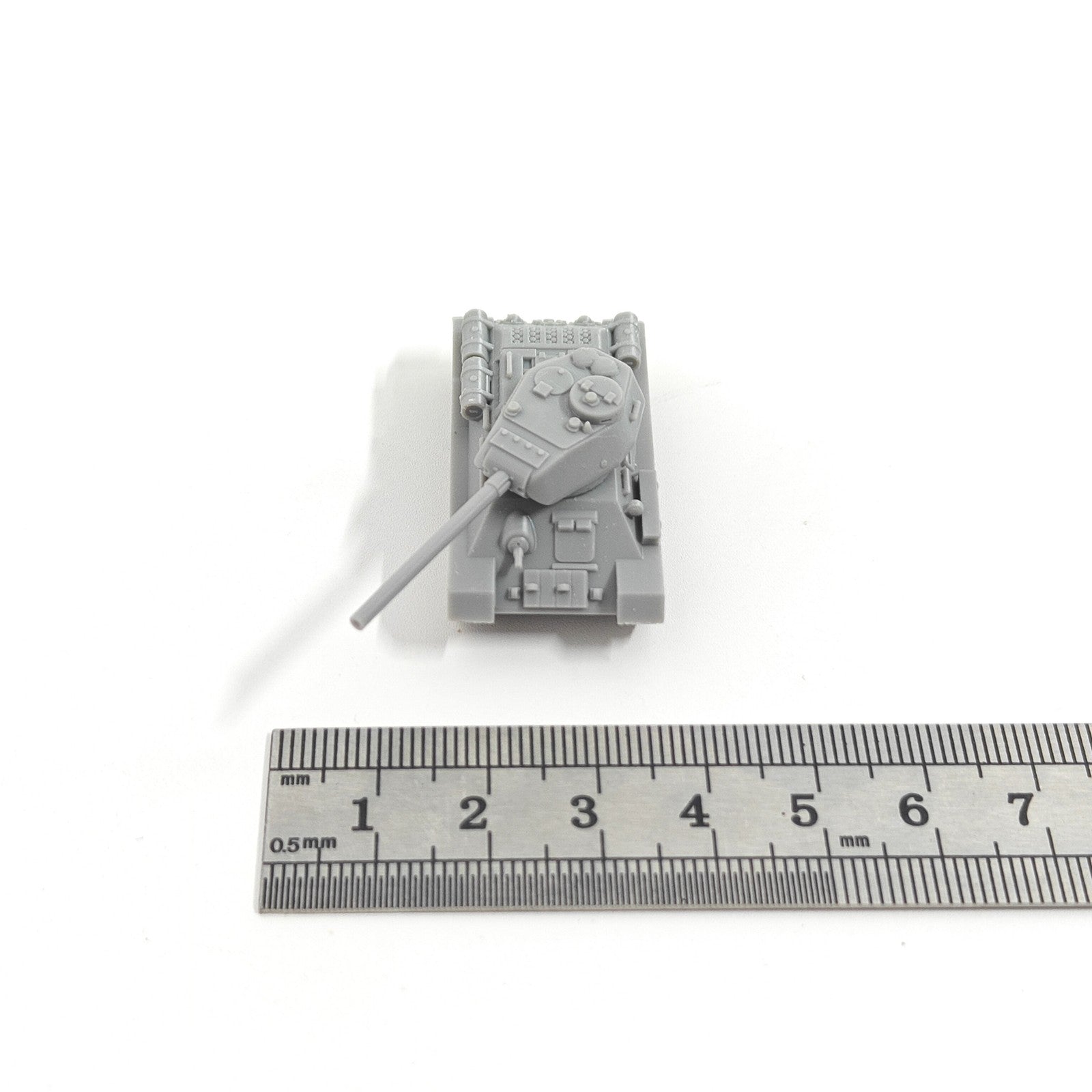 WWII Soviet T-34/85 Medium Tank,3D Printed,1/144 Scale Mini Tank Model,Resin