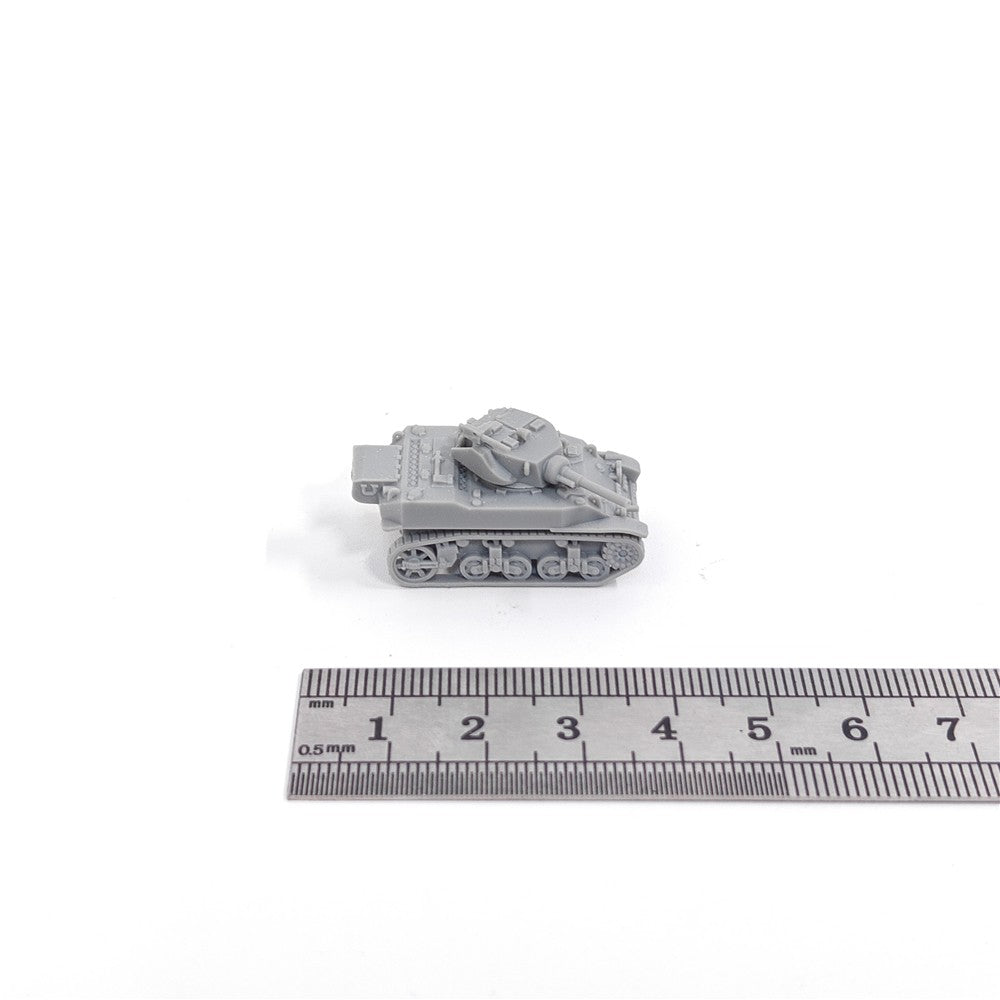 U.S. Army M5A1 Stuart Tank, 3D Printed ,1/144 Scale Mini Tank Model,Resin