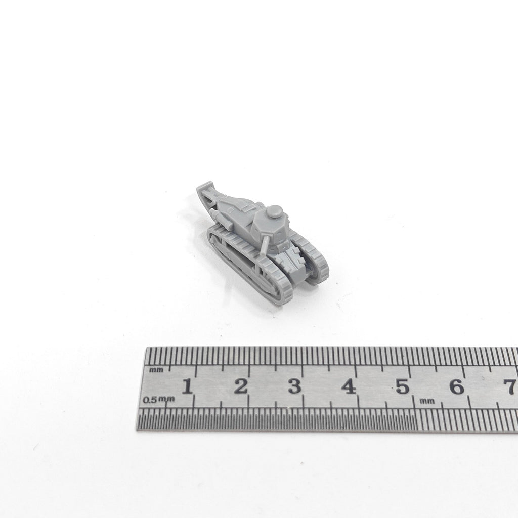 French Renault FT-17 Tank, 3D Printed ,1/144 Scale Mini Tank Model,Resin