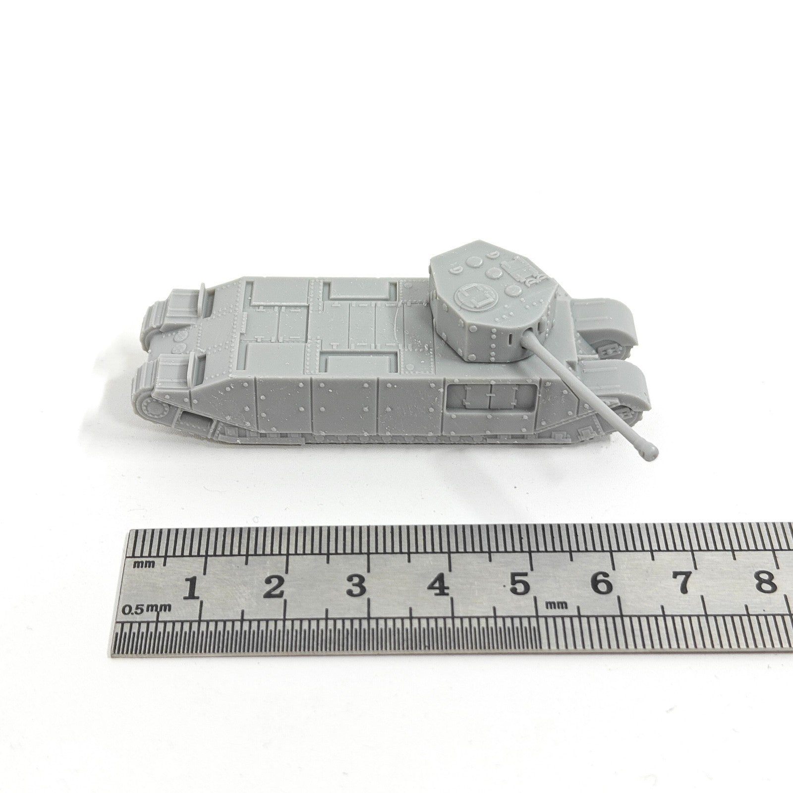 WWII British TOGⅡ Tank,3D Printed,1/144 Scale Mini Tank Model,Resin