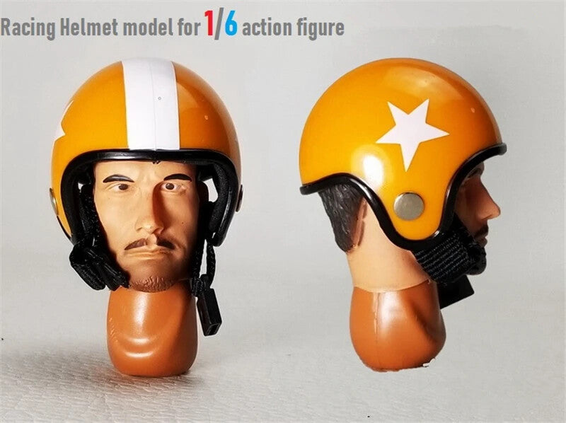 1/6 Scale Mini Motorcycle Helmet Plastic Simulation Model for 12‘’ Action Figure