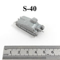 French S-40 Anti-tank Gun, 3D Printed ,1/144 Scale Mini Tank Model,Resin