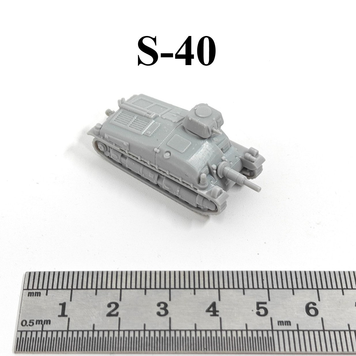 French S-40 Anti-tank Gun, 3D Printed ,1/144 Scale Mini Tank Model,Resin