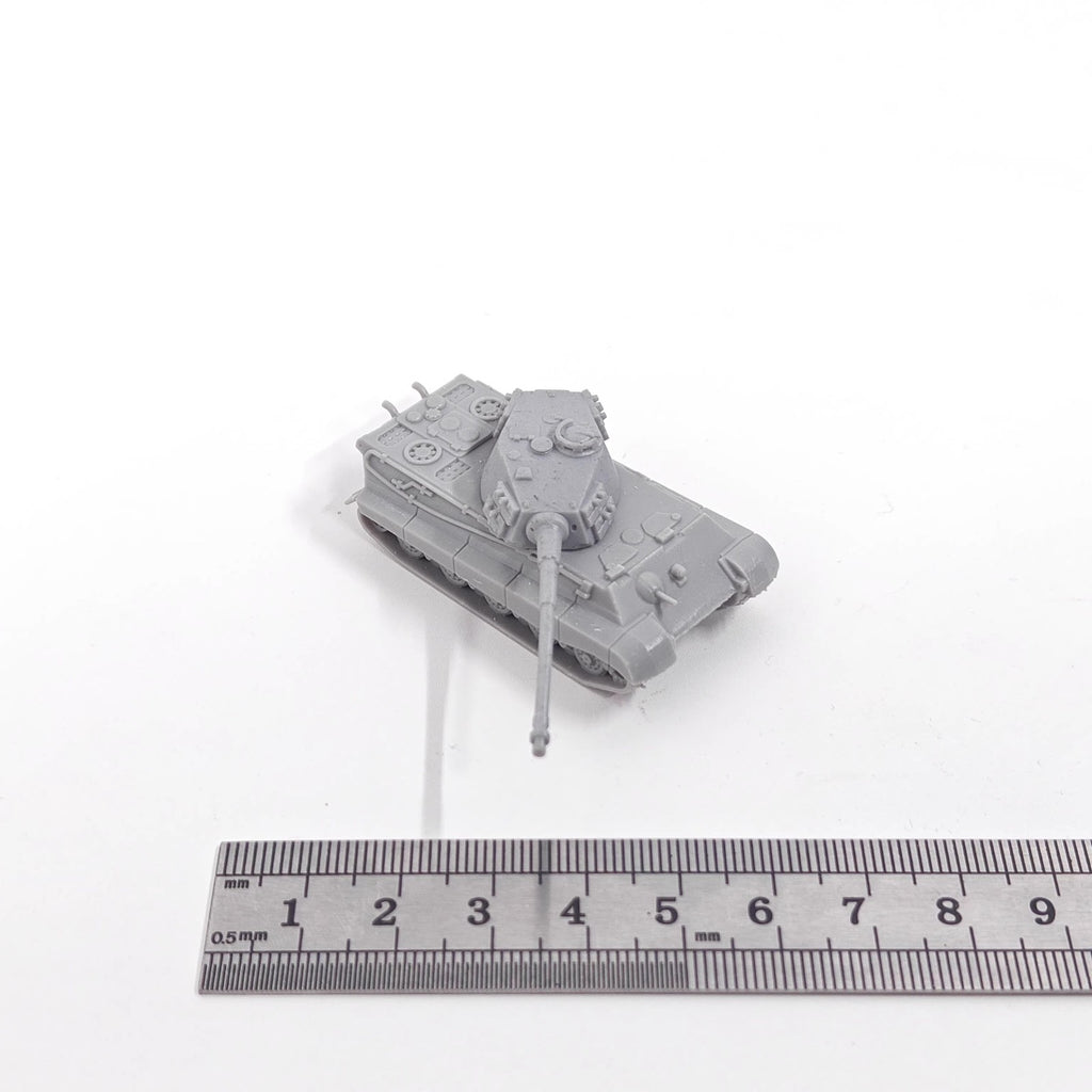 WWII German Tiger II Heavy Tank,3D Printed,1/144 Mini Tank Model,Resin