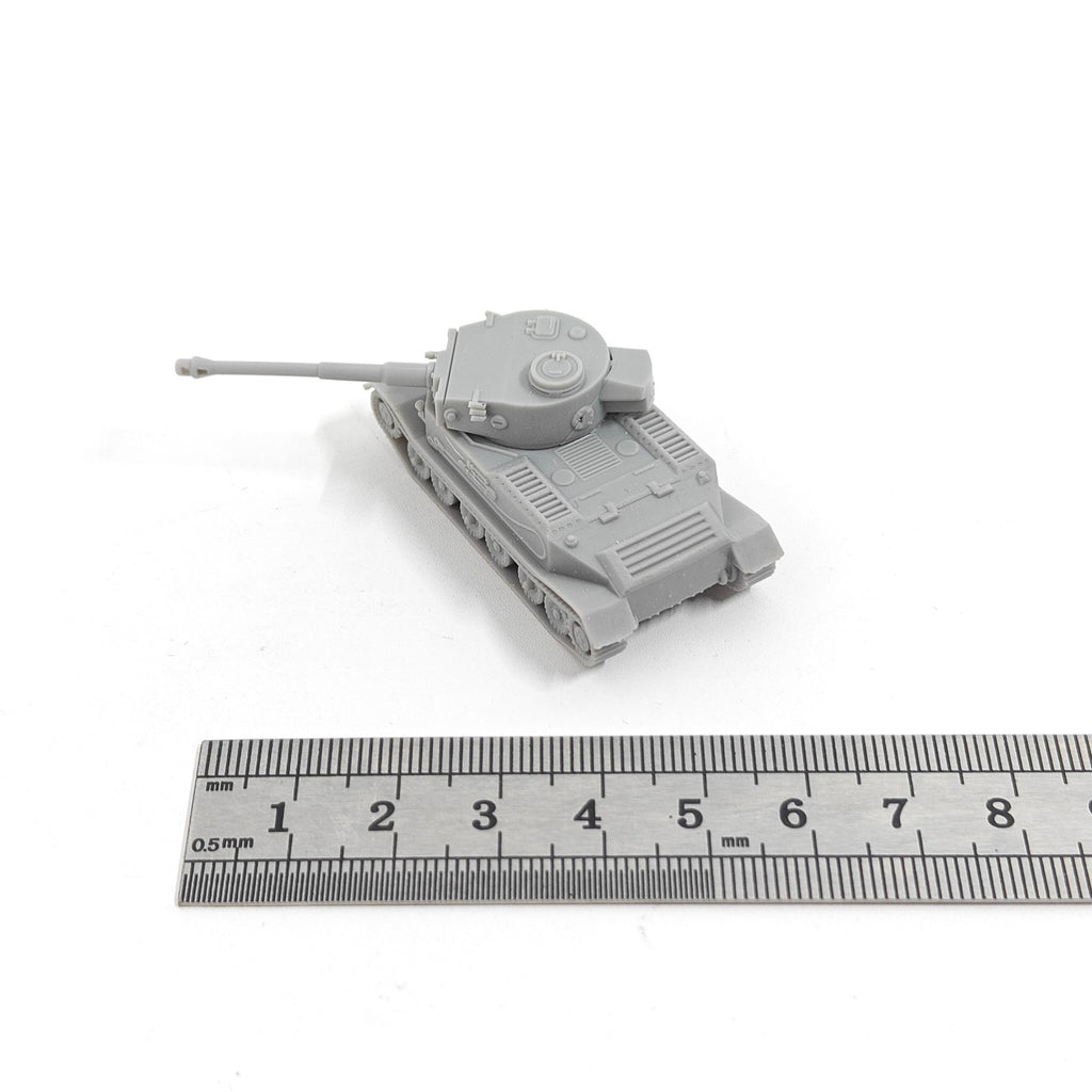 WWII German Tiger P Heavy Tank,3D Printed,1/144 Mini Tank Model,Resin