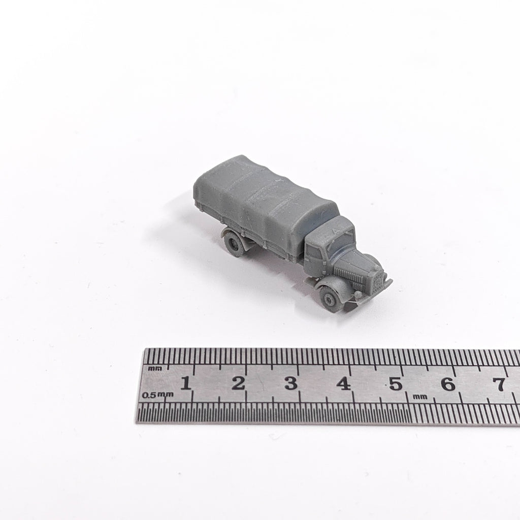 WWII German L4500 Military Truck (Canvas Top),3D Printed,1/144 Mini Model,Resin