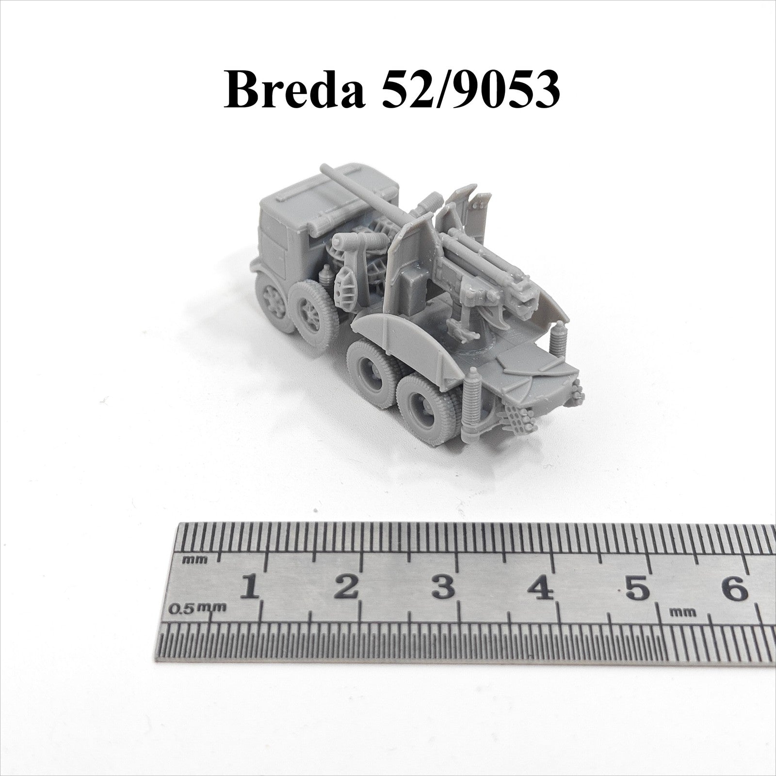Italian Breda 52/9053 Anti-aircraft Gun,3D Printed,1/144 Scale Mini Model,Resin
