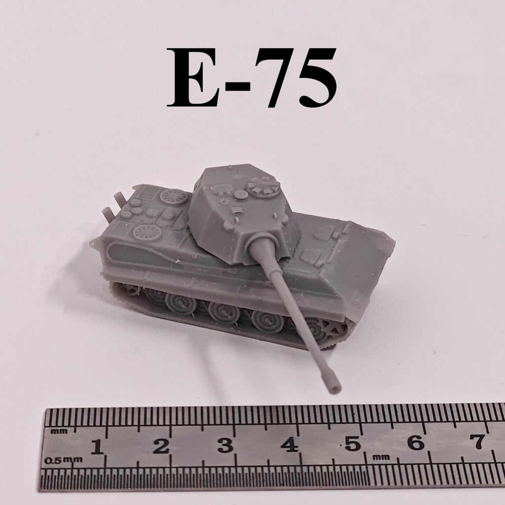 WWII German E-75 Heavy Tank,3D Printed,1/144 Scale Mini Tank Model,Resin