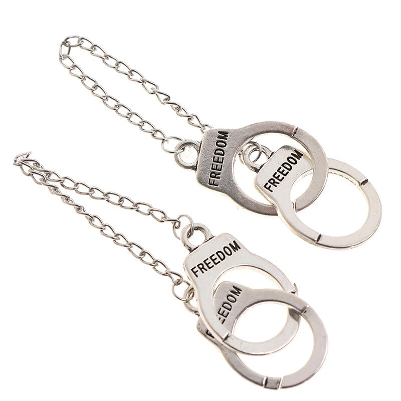 Mini Metal Handcuffs Model for 1/12 1/6 Scale Action Figures